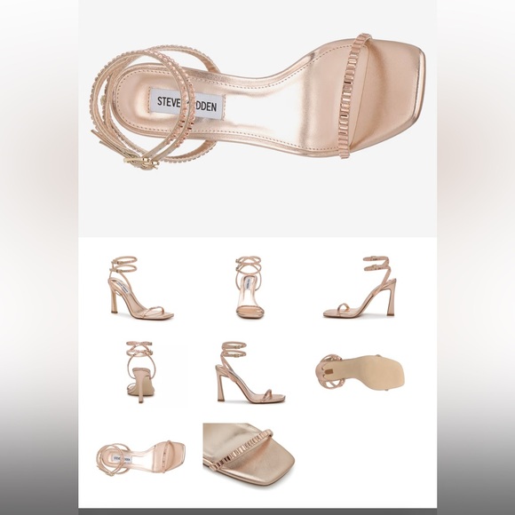 BRAND NEW Steve Madden Thierry Sandal Rose Gold - Size 7 - Picture 2 of 5